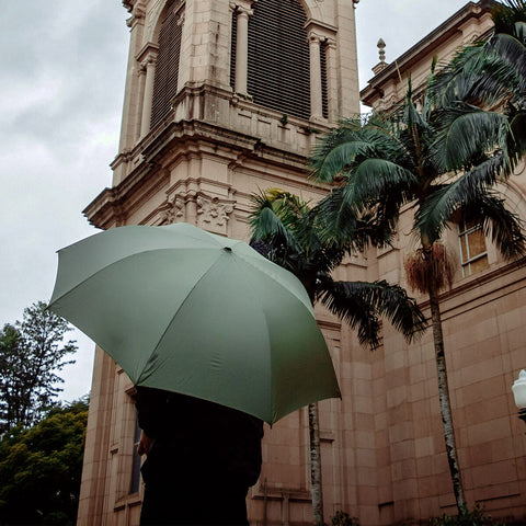 Guarda Chuva Automático Invertido Sombrinha De Bolsa Fazzoletti Verde Militar