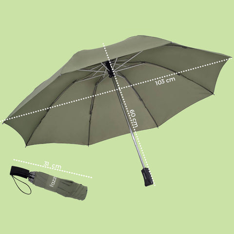 Guarda Chuva Automático Invertido Sombrinha De Bolsa Fazzoletti Verde Militar