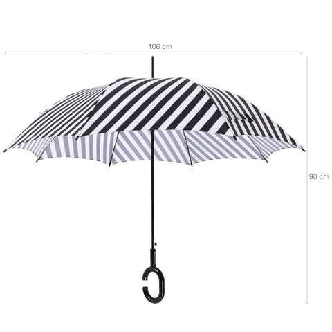 Guarda Chuva Automático Cellulare Sombrinha Longa Com Listras Fazzoletti