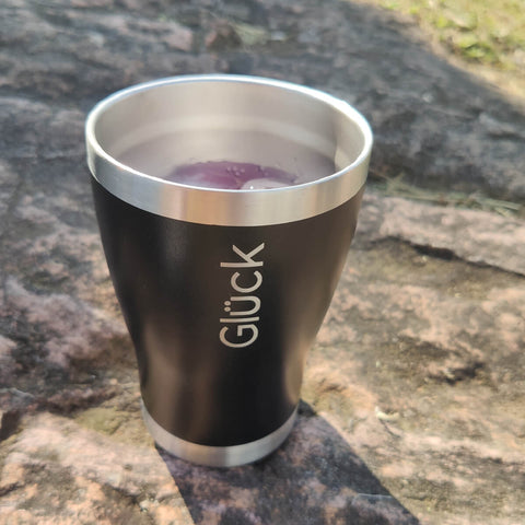 Copo Térmico Tulipinha 354ml Black Copo para Cerveja Aço Inox Glück