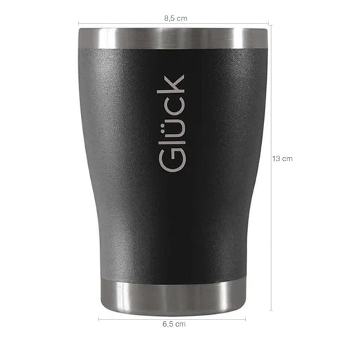 Copo Térmico Tulipinha 354ml Black Copo para Cerveja Aço Inox Glück