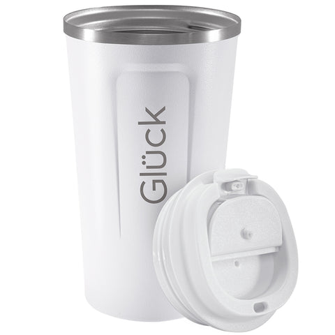 Copo Térmico Glück 500ml Aço Inox Copo Para Café Cerveja Com Tampa Hermética