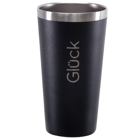 Copo Térmico Glück 473ml Copo Para Cerveja Água Em Aço Inox Black