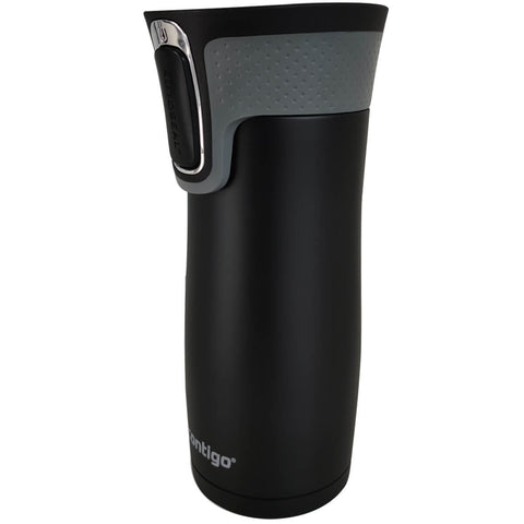 Garrafa Térmica West Loop Squeeze De Aço Inoxidável 473ml Quente Frio Preto Contigo