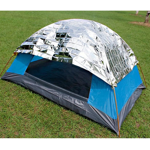 Kit 2 Sacos Térmicos Para Camping 135x208cm Coleman Cobertores De Emergência Aluminizados