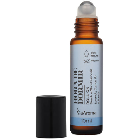 Blend De Óleos Essenciais Vegano 10ml Roll-On Hora De Dormir Via Aroma