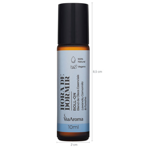 Blend De Óleos Essenciais Vegano 10ml Roll-On Hora De Dormir Via Aroma