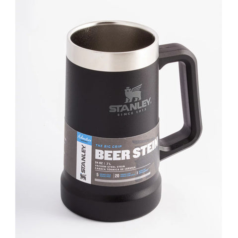 Kit Cerveja Chopp Garrafa Térmica Growler 1,9L E Caneca Térmica Stanley Preto