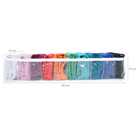 Kit 3 Colmeias Organizadoras De Moletons Com 10 Divisórias Organizador De Gaveta Closet