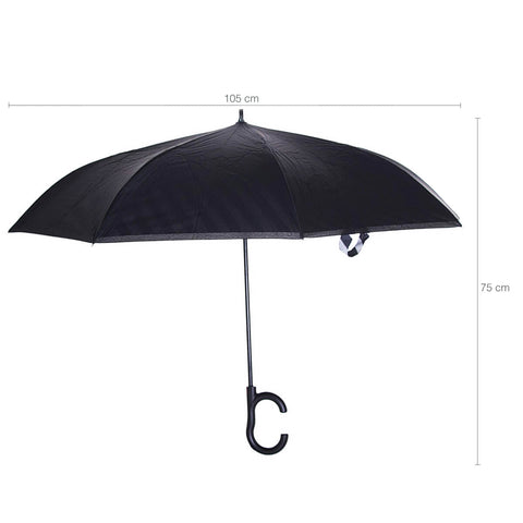 Guarda Chuva Invertido Automático Sombrinha Longa Cellulare Listras Fazzoletti