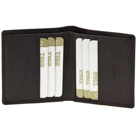 Carteira Masculina De Couro Porta Cartões Notas E Documentos Tonin Marrom