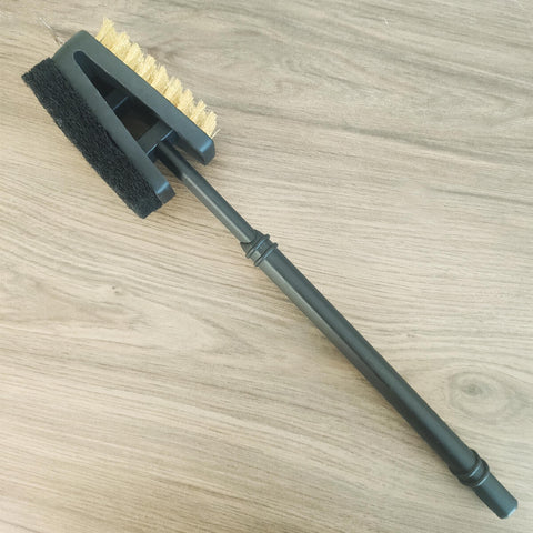 Limpa Grill Para limpar Grelha Chapa E Churrasqueira Com cerdas De Aço Inox Espátula E Esponja Nautika