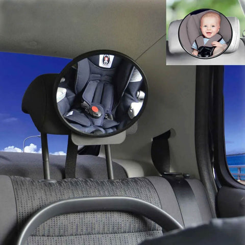 Espelho Retrovisor para Banco Traseiro de Carro 360º Alças Ajustáveis Bebe Buba
