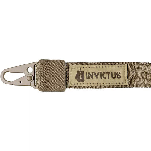 Bandoleira Tática Strap Militar Invictus Elástica Ajustável de Ombro 1 Ponta Coyote