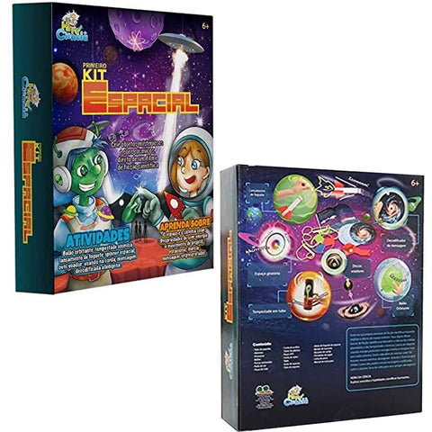 Hora da Ciência Primeiro Kit Espacial Dican Ficção Científica Brinquedo Educativo Colorido