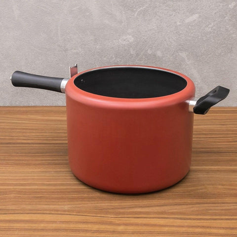 Panela de Pressão de Alumínio Antiaderente Pro-flon Vapt 4,5 litros Brinox Vermelha