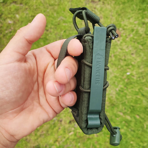 Porta Carregador Reload Pistol Invictus Pente Pistola Fuzil Bala Com Regulagem Verde