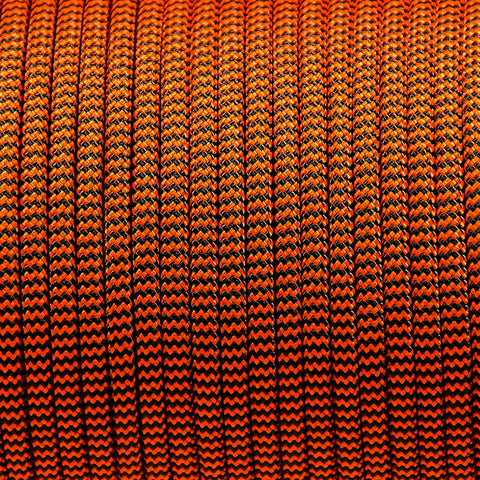 Paracord 550 Libras 4mm Corda De Sobrevivência Tática Militar 10 Metros 366kgf Wave Laranja