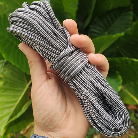 Paracord 550 Libras 4mm Corda De Sobrevivência Tática Militar 10 Metros 366kgf Striped Whine