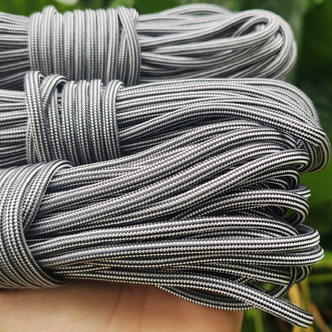 Paracord 550 Libras 4mm Corda De Sobrevivência Tática Militar 10 Metros 366kgf Striped Whine