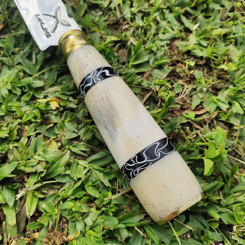 Faca Estilo Chef Nusret Gökçe 3mm Salt Bae Churrasco Artesanal 10' Aço Inox 420c Cabos Variados