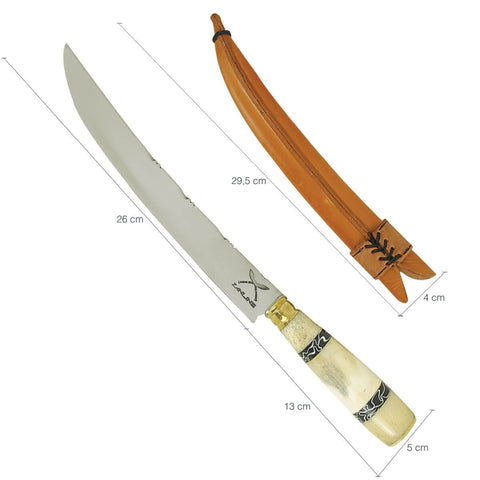 Faca Estilo Chef Nusret Gökçe 3mm Salt Bae Churrasco Artesanal 10' Aço Inox 420c Cabos Variados