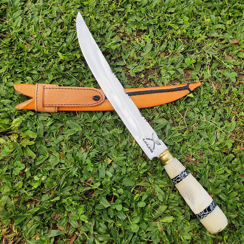 Faca Estilo Chef Nusret Gökçe 3mm Salt Bae Churrasco Artesanal 10' Aço Inox 420c Cabos Variados