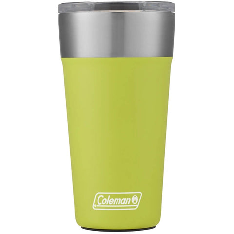 Copo Térmico de Cerveja com Tampa 600ml Aço Inox Copo Coleman Light Green com Abridor