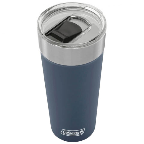 Copo Térmico de Cerveja com Tampa 600ml Aço Inox Copo Coleman Azul com Abridor