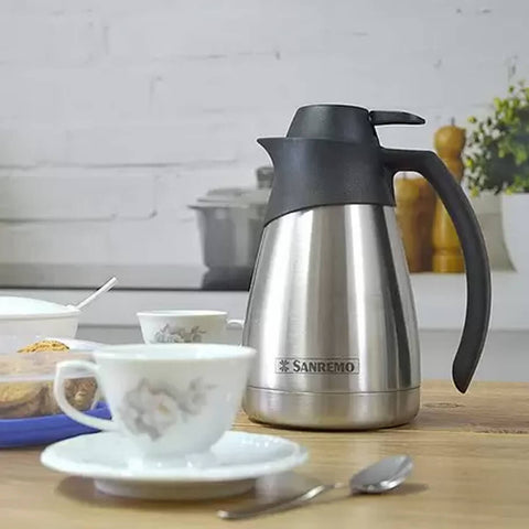 Bule Térmico para Café Chá 1 Litro Termic Sanremo Garrafa Térmica Quente Frio Inox
