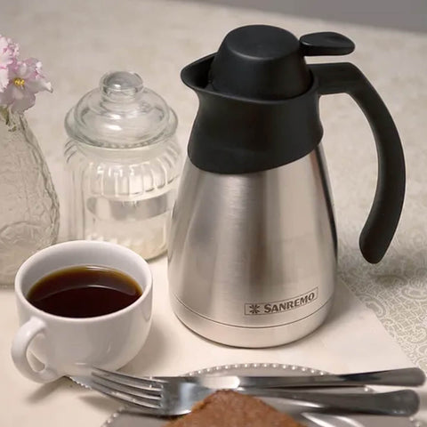 Bule Térmico para Café Chá 1 Litro Termic Sanremo Garrafa Térmica Quente Frio Inox