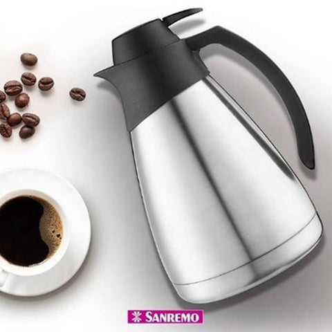 Bule Térmico para Café Chá 1 Litro Termic Sanremo Garrafa Térmica Quente Frio Inox