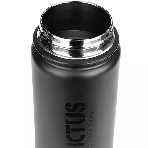 Garrafa Térmica 500ml Sonic 2.0 Invictus Aço Inox 304 Tampa De Dupla Abertura Preto Fosco