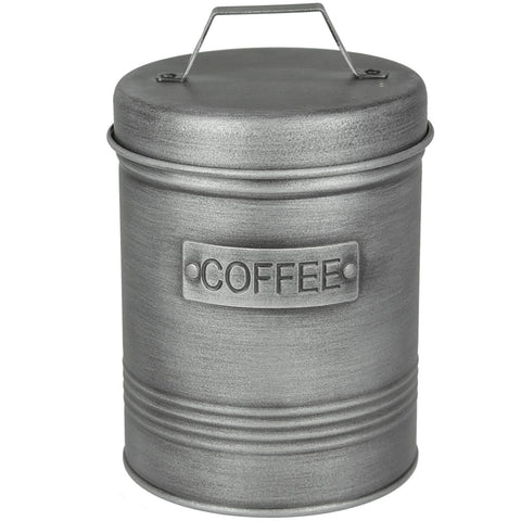 Pote para Café 1,50L Lata Coffee Porta Condimentos em Aço Soho Yoi Grafite